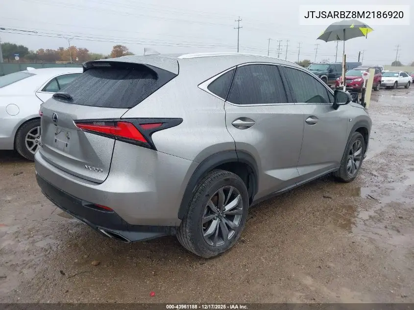 JTJSARBZ8M2186920 2021 Lexus Nx 300 F Sport