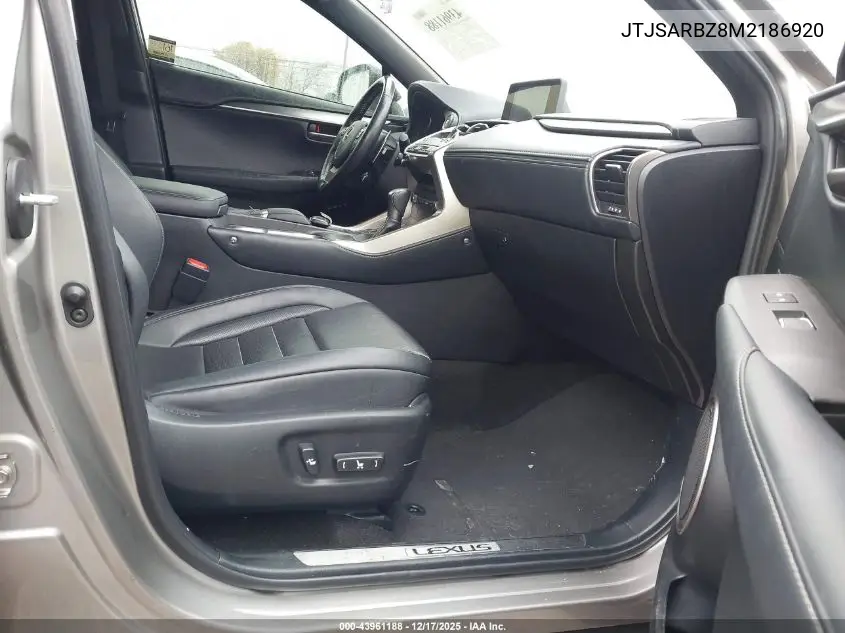 JTJSARBZ8M2186920 2021 Lexus Nx 300 F Sport