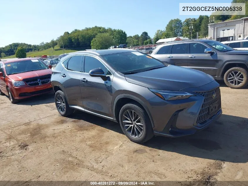 2T2GGCEZ5NC006338 2022 Lexus Nx 350 Premium