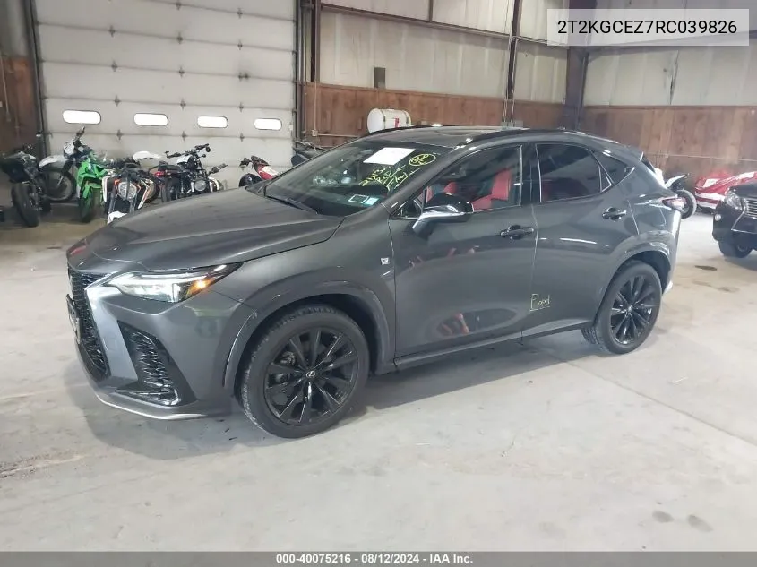 2T2KGCEZ7RC039826 2024 Lexus Nx 350 F Sport Handling