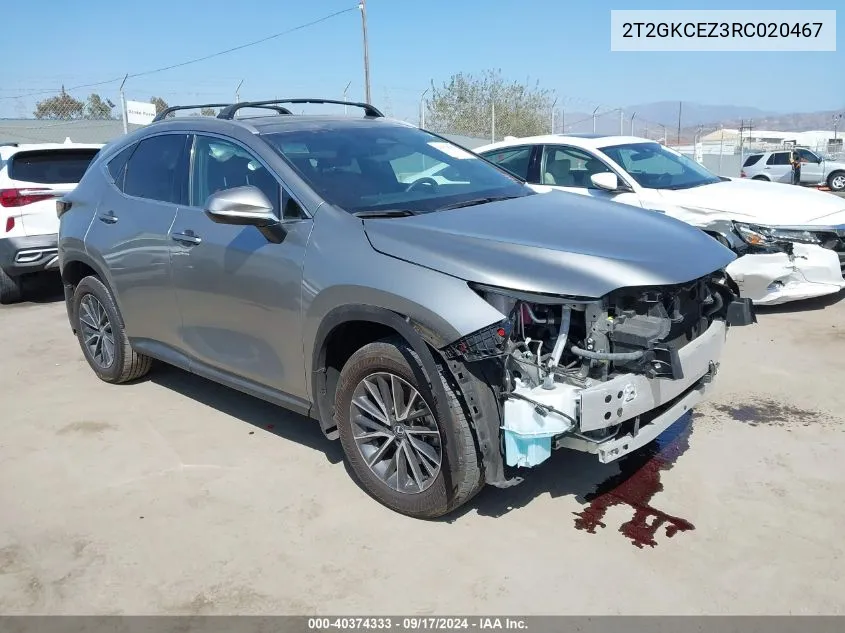 2T2GKCEZ3RC020467 2024 Lexus Nx 350H Premium