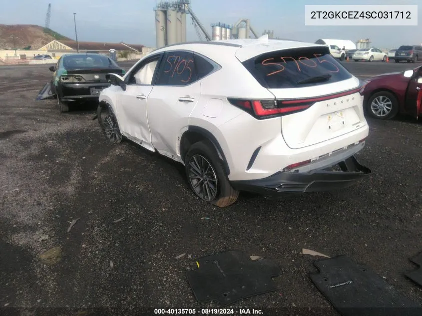 2T2GKCEZ4SC031712 2025 Lexus Nx 350H Premium