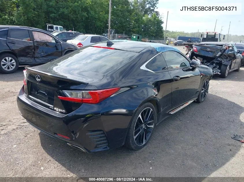 JTHSE5BC8F5004371 2015 Lexus Rc 350