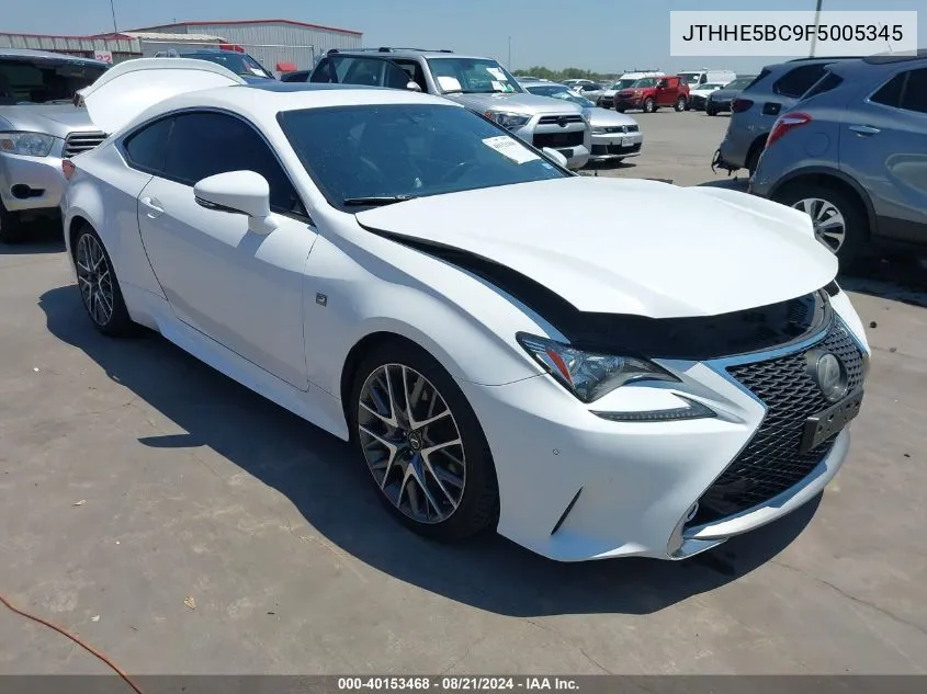 JTHHE5BC9F5005345 2015 Lexus Rc 350