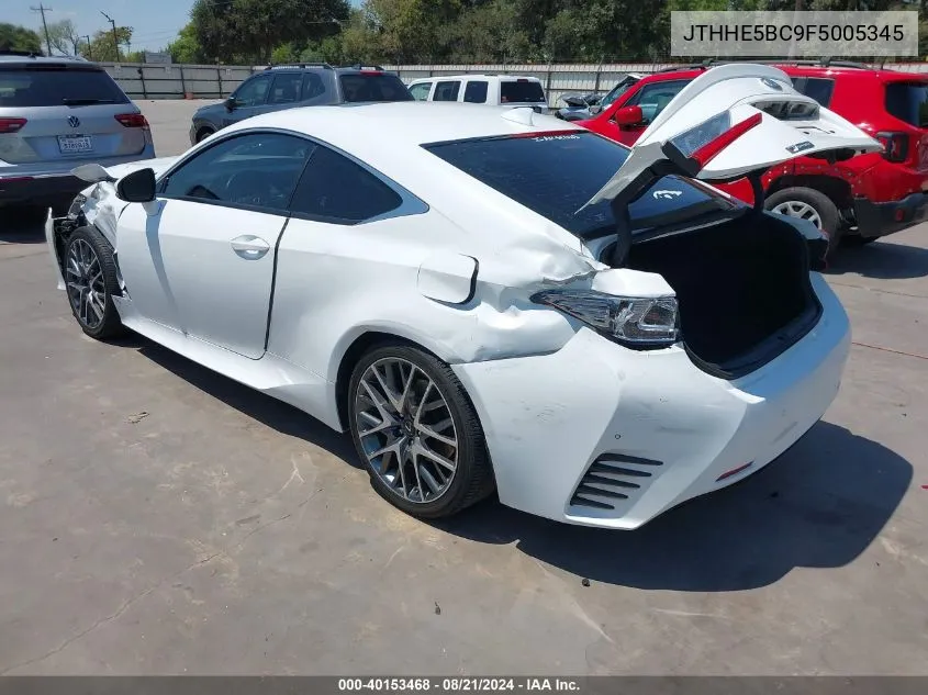 JTHHE5BC9F5005345 2015 Lexus Rc 350