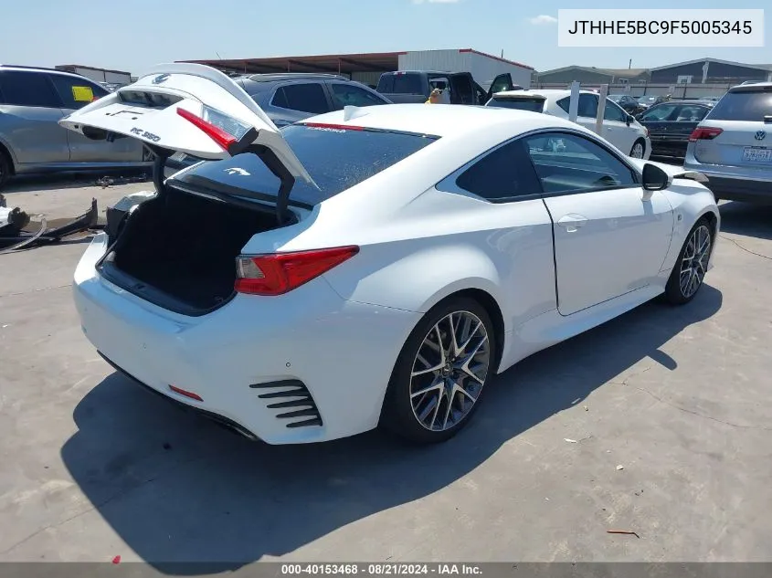 JTHHE5BC9F5005345 2015 Lexus Rc 350