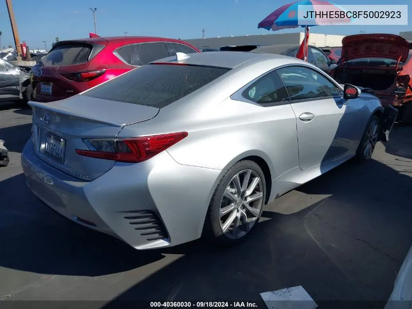 JTHHE5BC8F5002923 2015 Lexus Rc 350