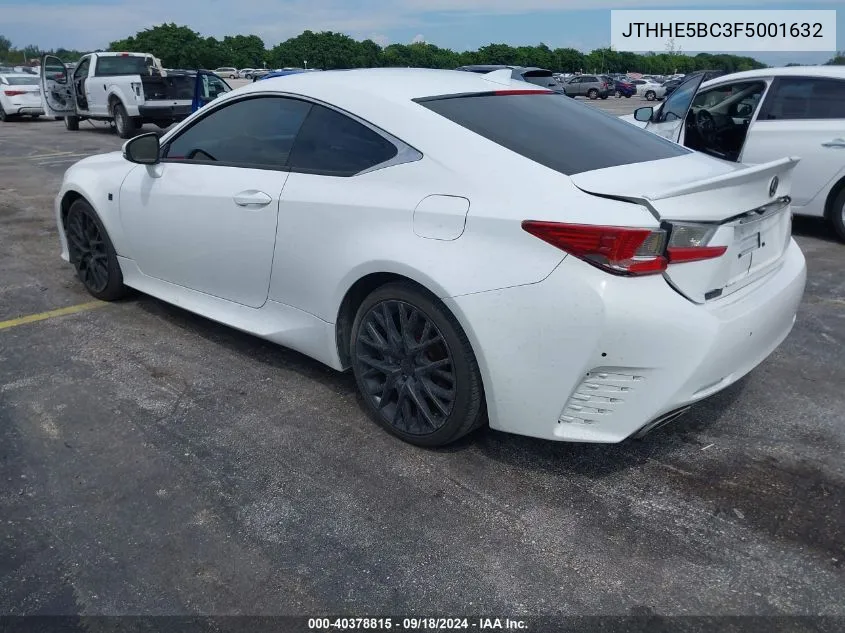 JTHHE5BC3F5001632 2015 Lexus Rc 350