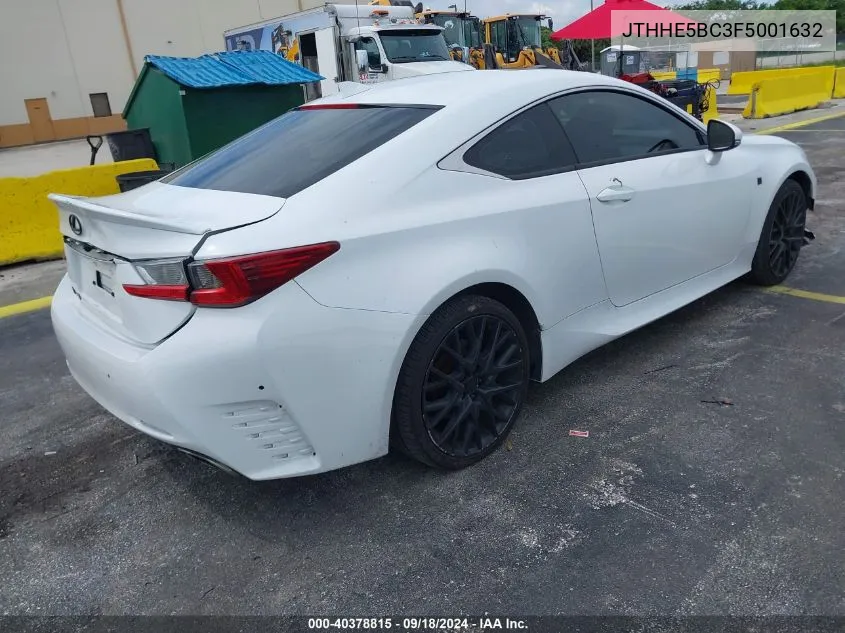 JTHHE5BC3F5001632 2015 Lexus Rc 350