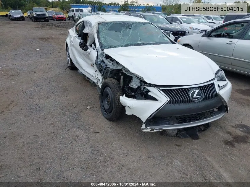 JTHSE5BC8F5004015 2015 Lexus Rc 350