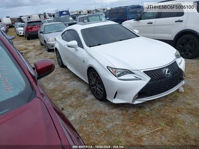 JTHHE5BC6F5006100 2015 Lexus Rc 350