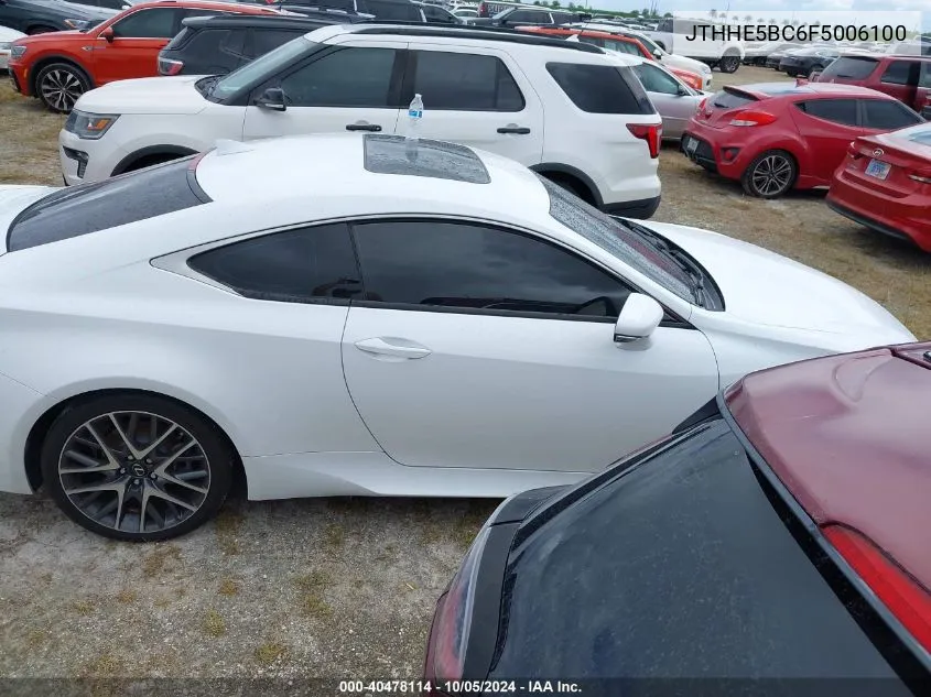 JTHHE5BC6F5006100 2015 Lexus Rc 350