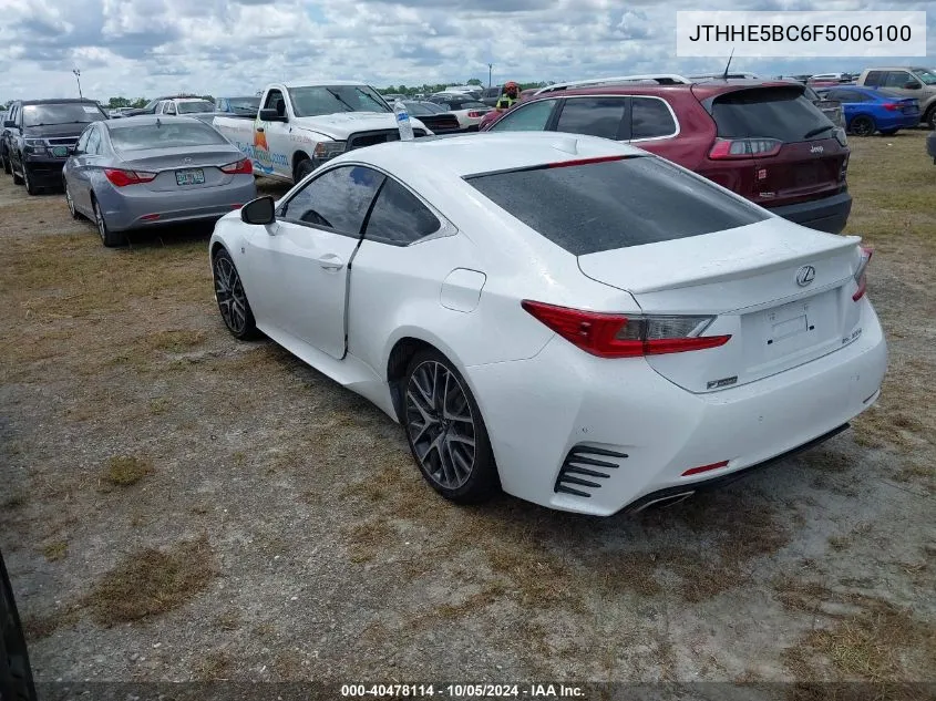 JTHHE5BC6F5006100 2015 Lexus Rc 350