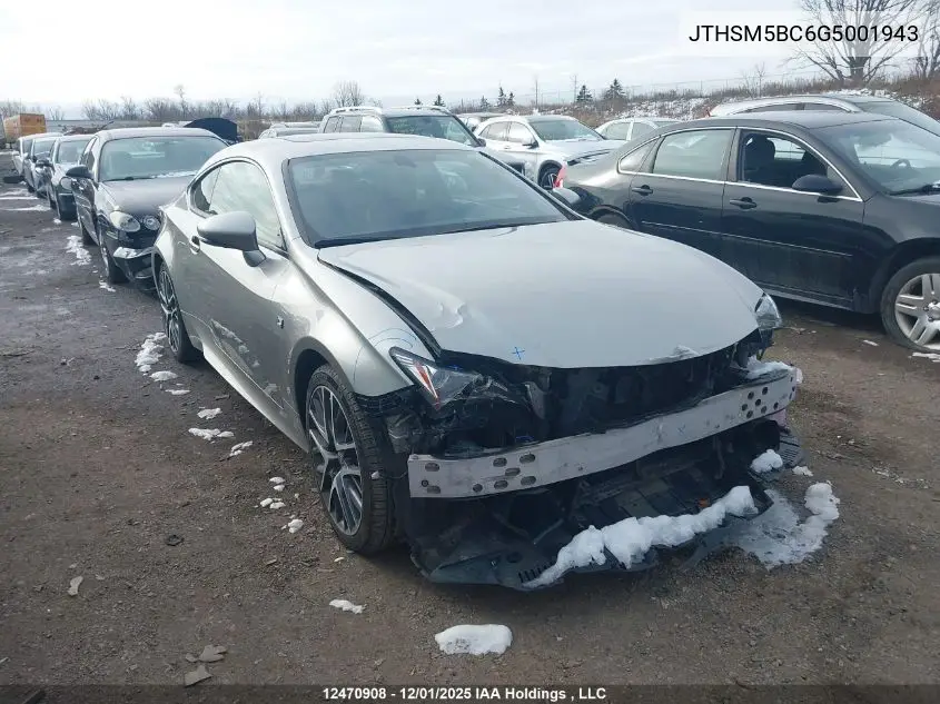 JTHSM5BC6G5001943 2016 Lexus Rc 300