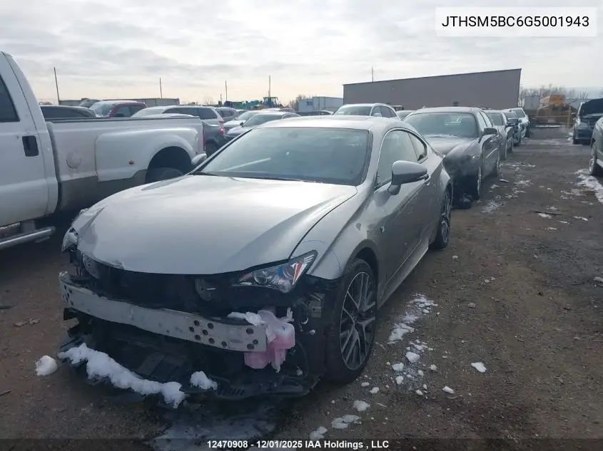 JTHSM5BC6G5001943 2016 Lexus Rc 300