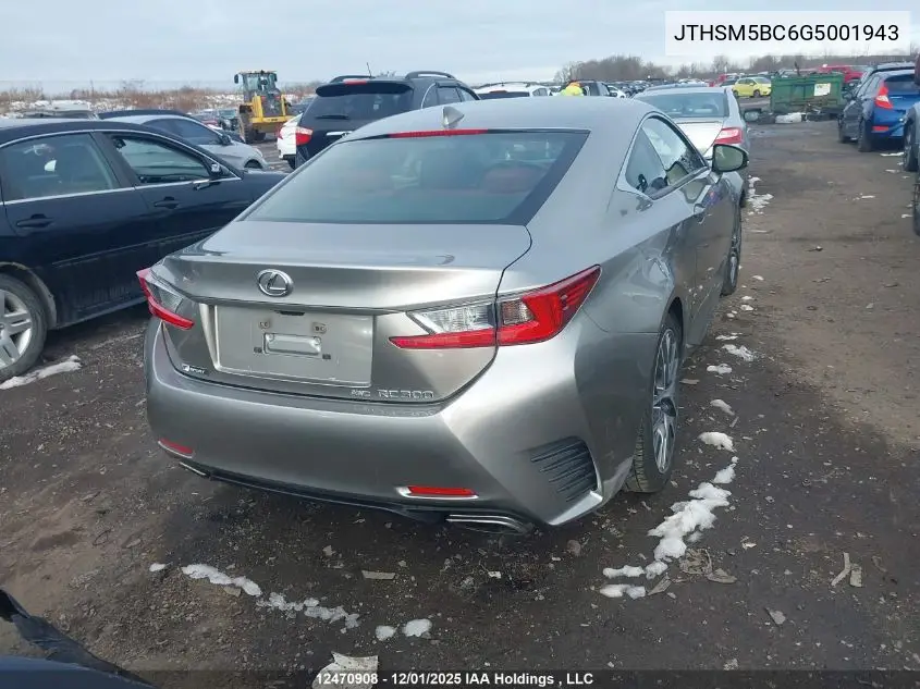 JTHSM5BC6G5001943 2016 Lexus Rc 300