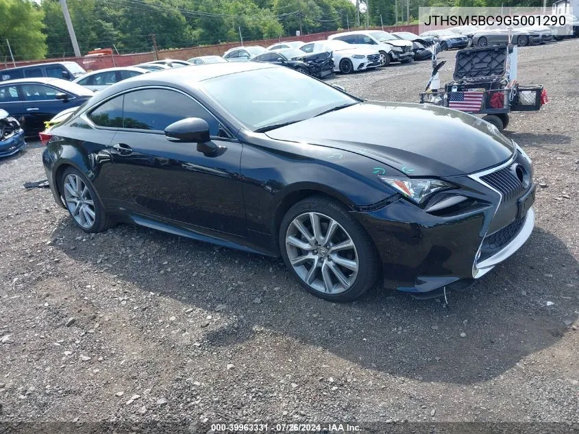 JTHSM5BC9G5001290 2016 Lexus Rc 300