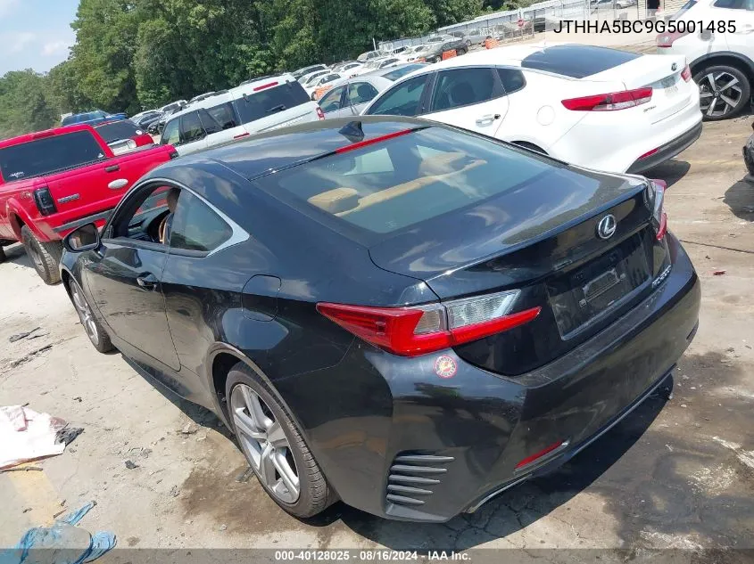 JTHHA5BC9G5001485 2016 Lexus Rc 200T