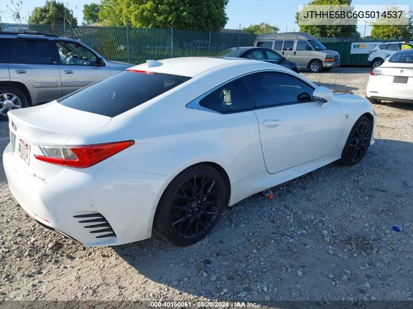 JTHHE5BC6G5014537 2016 Lexus Rc 350 350