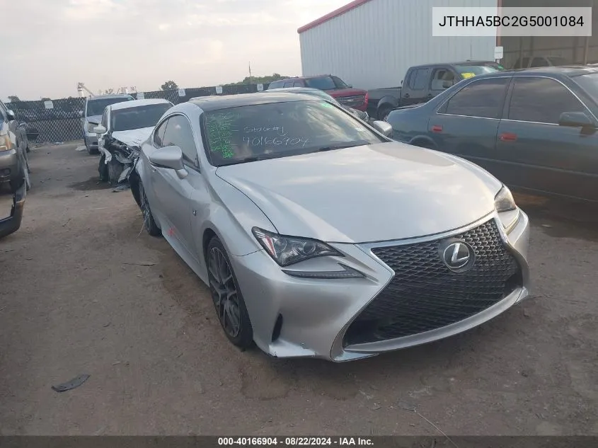 JTHHA5BC2G5001084 2016 Lexus Rc 200T