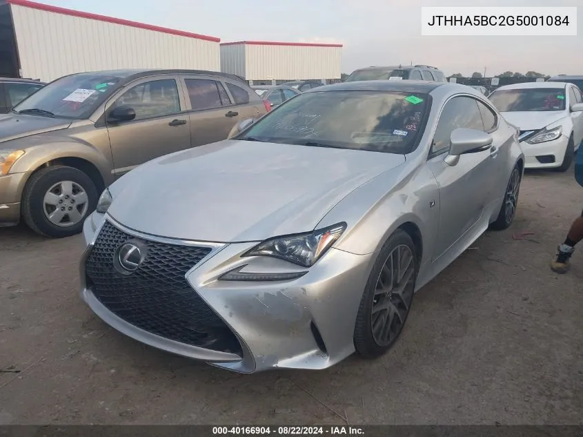 JTHHA5BC2G5001084 2016 Lexus Rc 200T