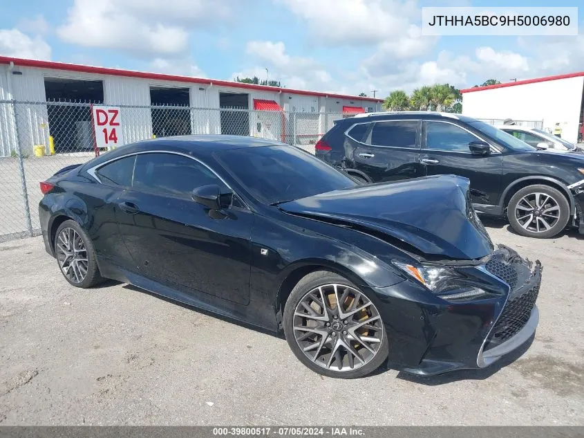 JTHHA5BC9H5006980 2017 Lexus Rc 200T