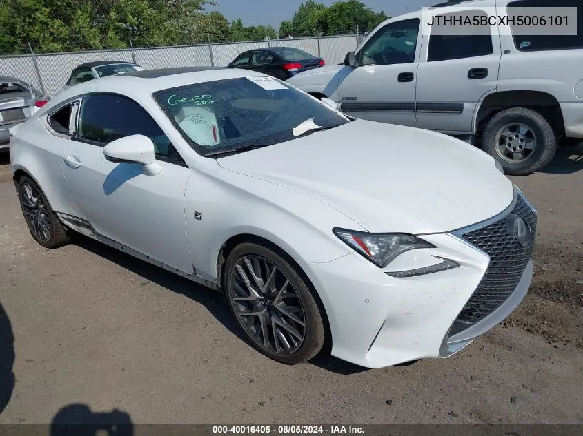 JTHHA5BCXH5006101 2017 Lexus Rc 200T