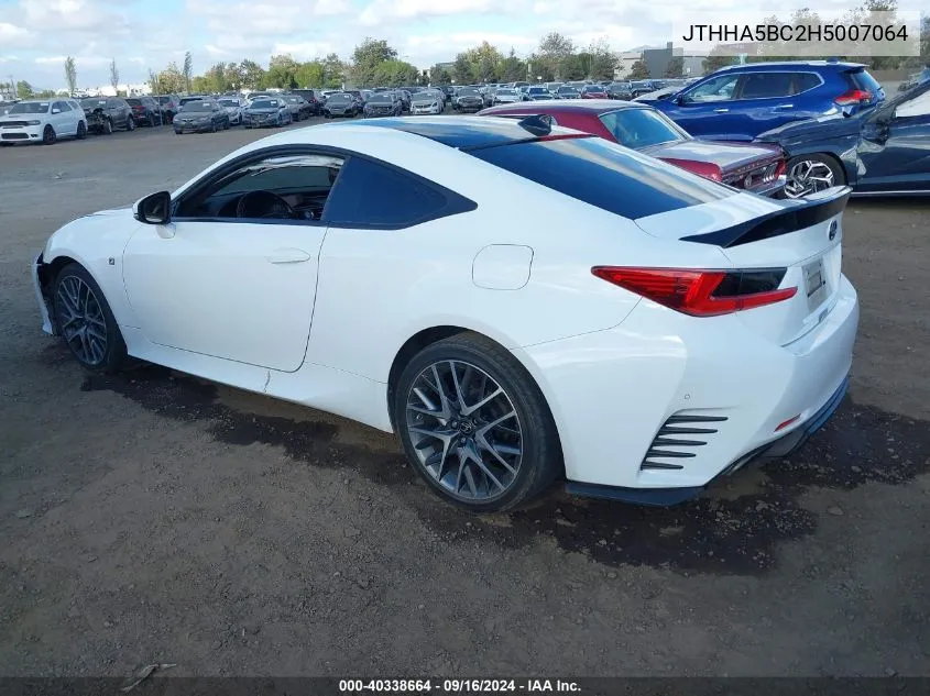 JTHHA5BC2H5007064 2017 Lexus Rc 200T