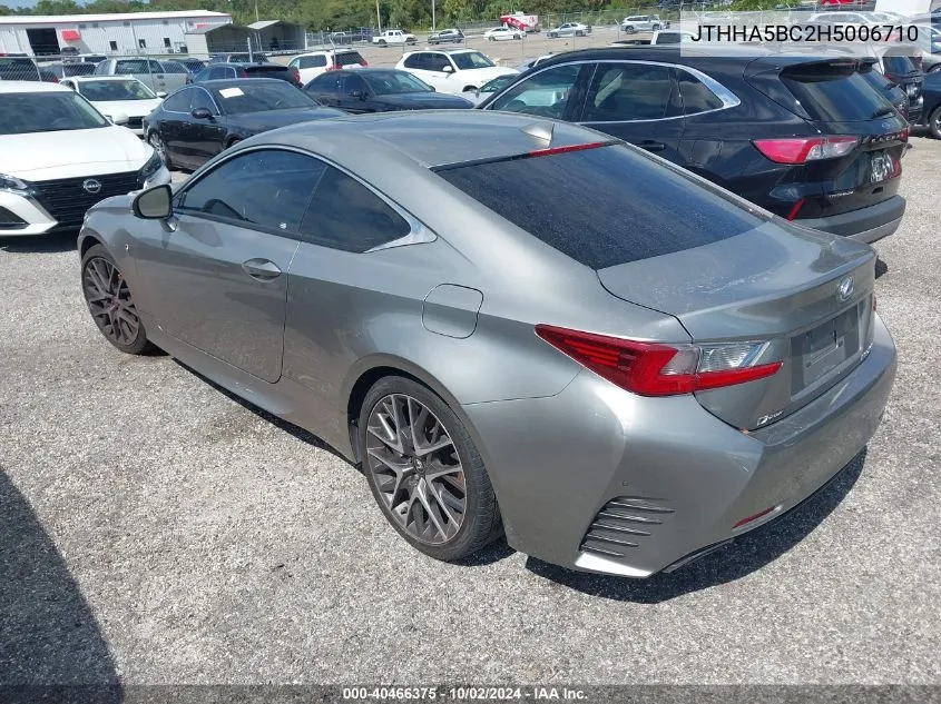 JTHHA5BC2H5006710 2017 Lexus Rc 200T