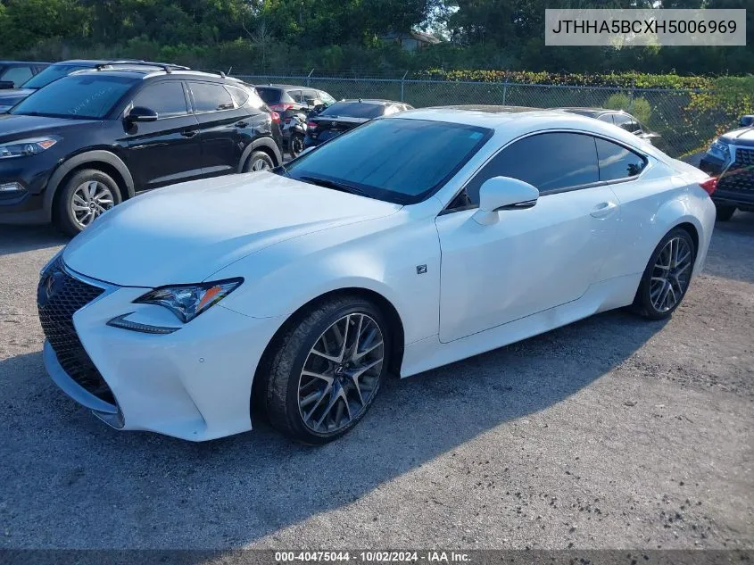 JTHHA5BCXH5006969 2017 Lexus Rc 200T