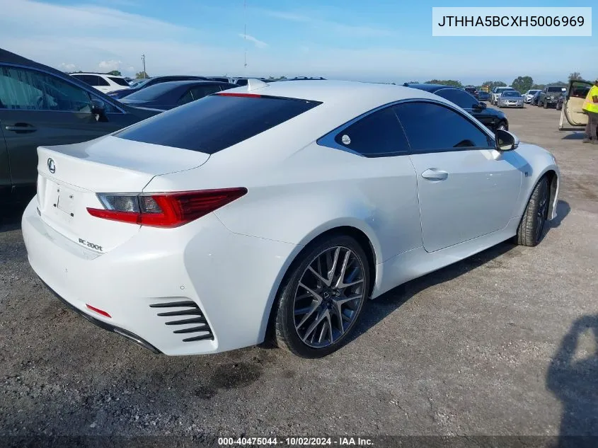 JTHHA5BCXH5006969 2017 Lexus Rc 200T