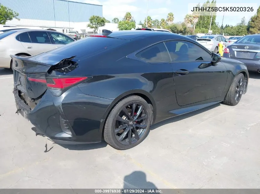 JTHHZ5BC5K5020326 2019 Lexus Rc 350 F Sport