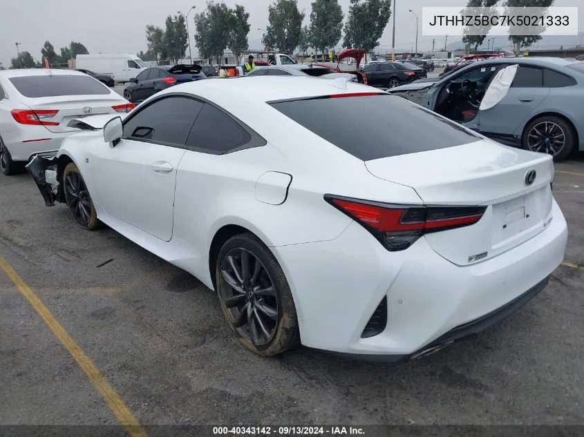 JTHHZ5BC7K5021333 2019 Lexus Rc 350 F Sport