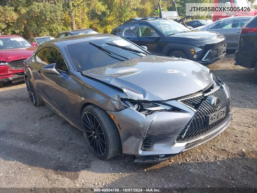 2019 Lexus Rc 300 VIN: JTHS85BCXK5005426 Lot: 40504188