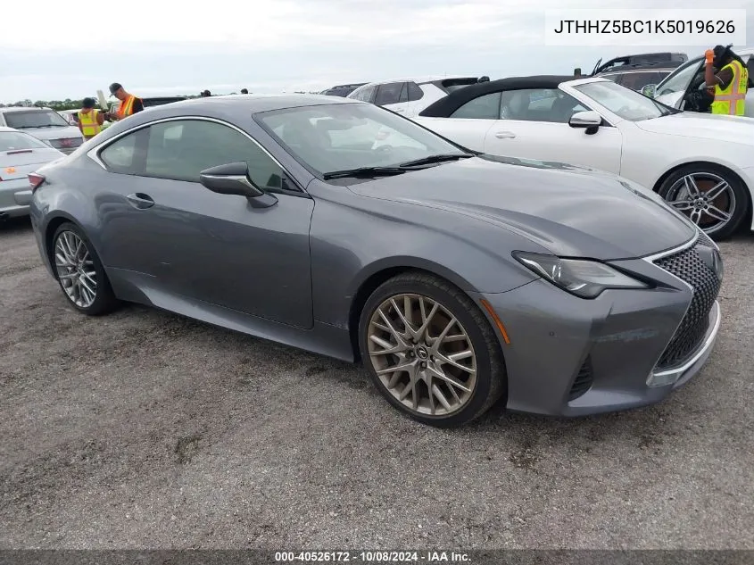 JTHHZ5BC1K5019626 2019 Lexus Rc 350