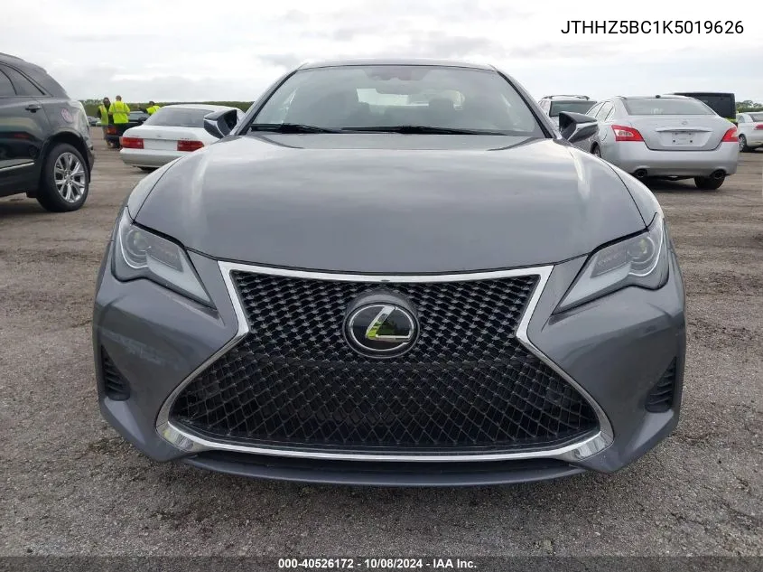 JTHHZ5BC1K5019626 2019 Lexus Rc 350