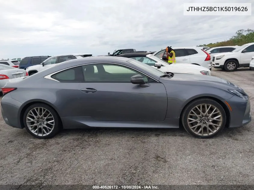 JTHHZ5BC1K5019626 2019 Lexus Rc 350