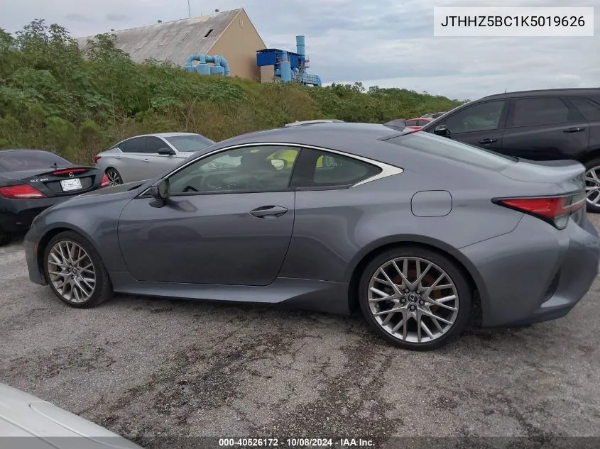 JTHHZ5BC1K5019626 2019 Lexus Rc 350