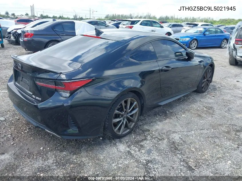 JTHGZ5BC9L5021945 2020 Lexus Rc 350 F Sport