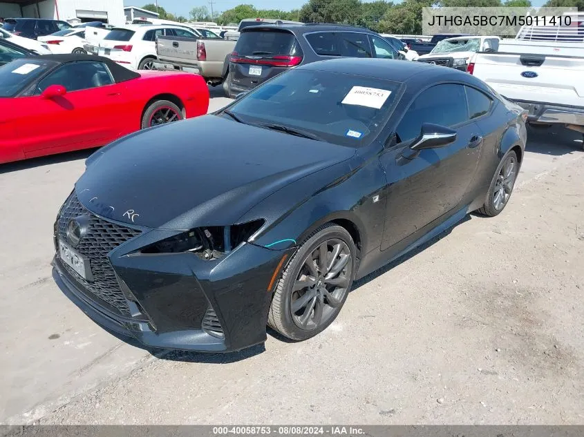 JTHGA5BC7M5011410 2021 Lexus Rc 300 F Sport