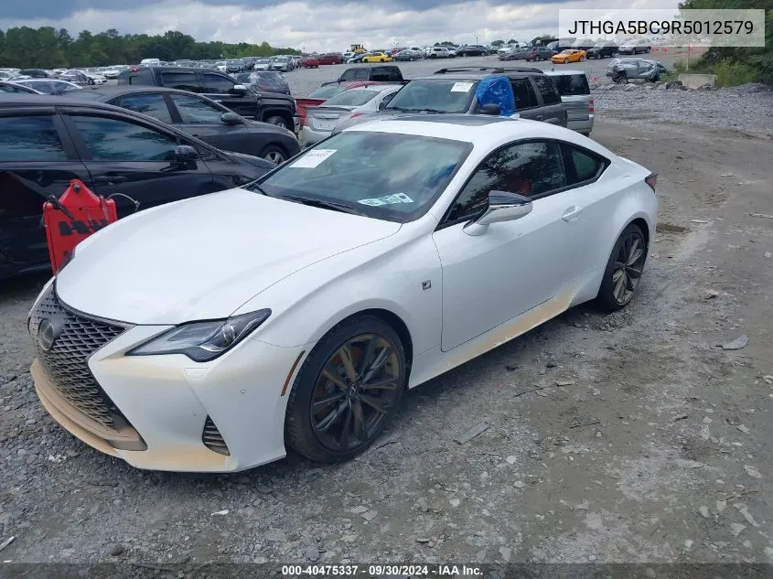 JTHGA5BC9R5012579 2024 Lexus Rc 300 F Sport