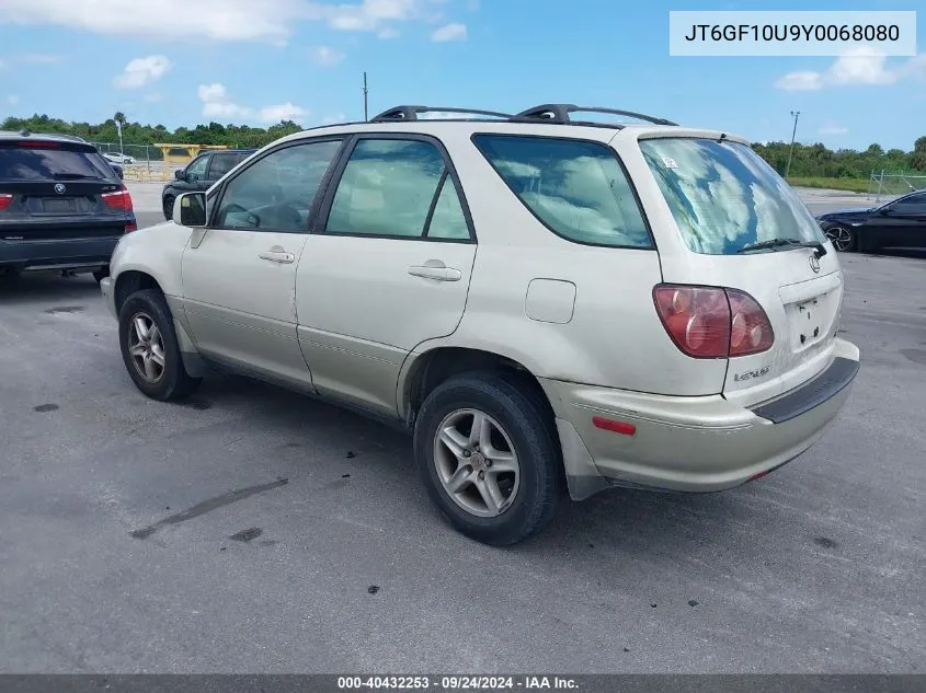 2000 Lexus Rx 300 VIN: JT6GF10U9Y0068080 Lot: 40432253