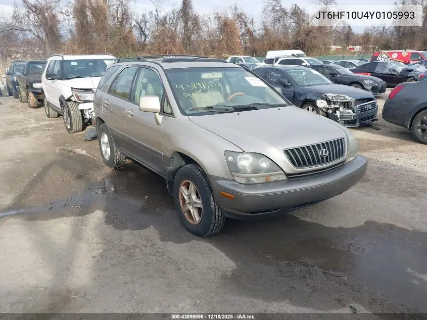 JT6HF10U4Y0105993 2000 Lexus Rx 300