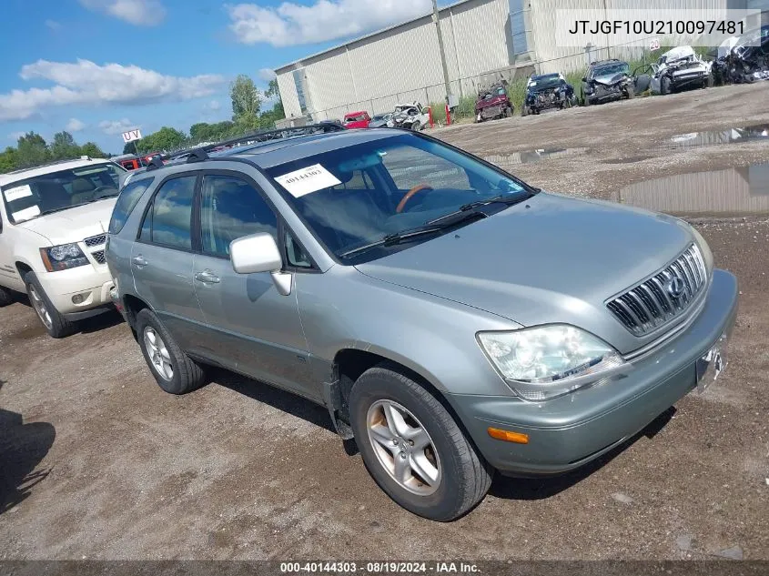 JTJGF10U210097481 2001 Lexus Rx 300