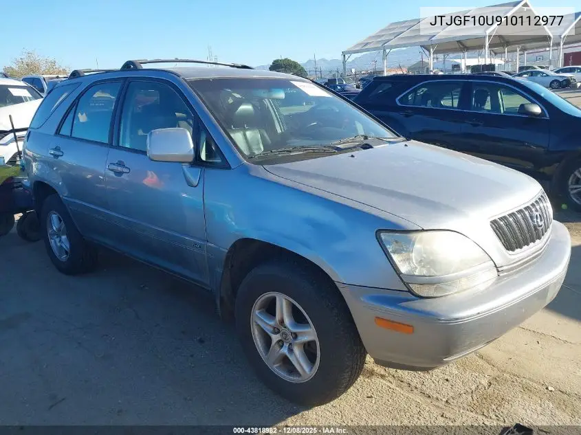 JTJGF10U910112977 2001 Lexus Rx 300