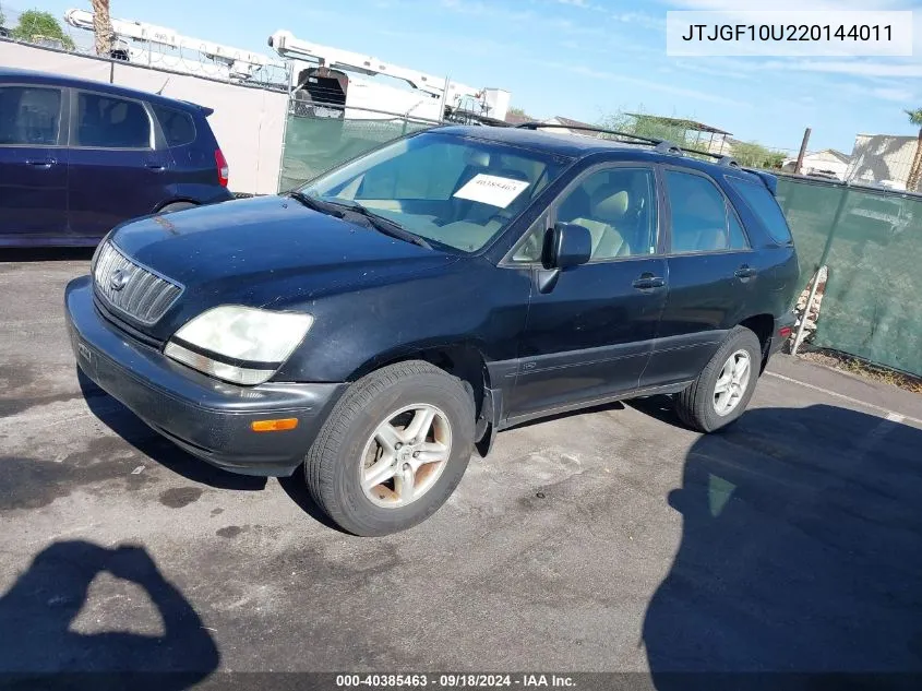 JTJGF10U220144011 2002 Lexus Rx 300 300