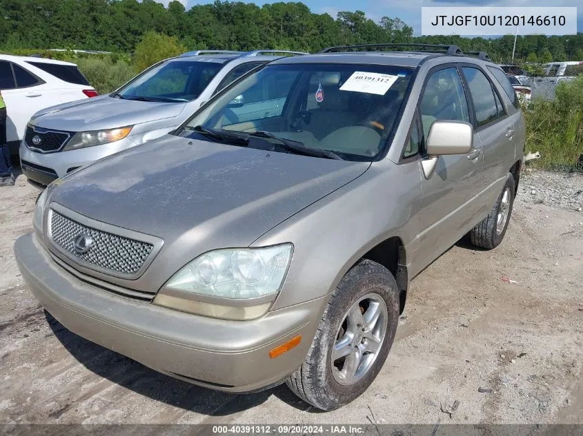 JTJGF10U120146610 2002 Lexus Rx 300