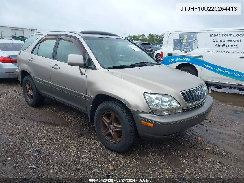 JTJHF10U220264413 2002 Lexus Rx 300