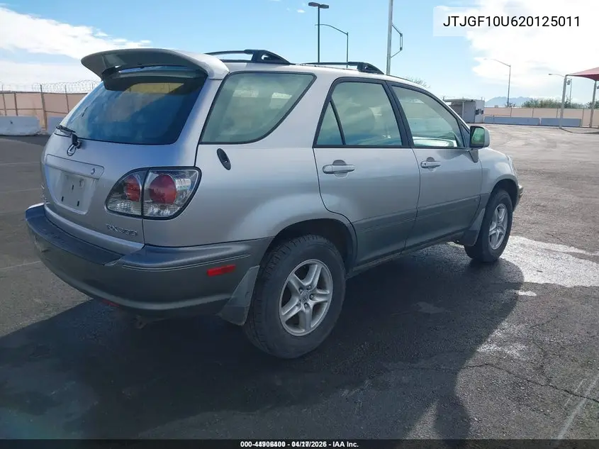 JTJGF10U620125011 2002 Lexus Rx 300