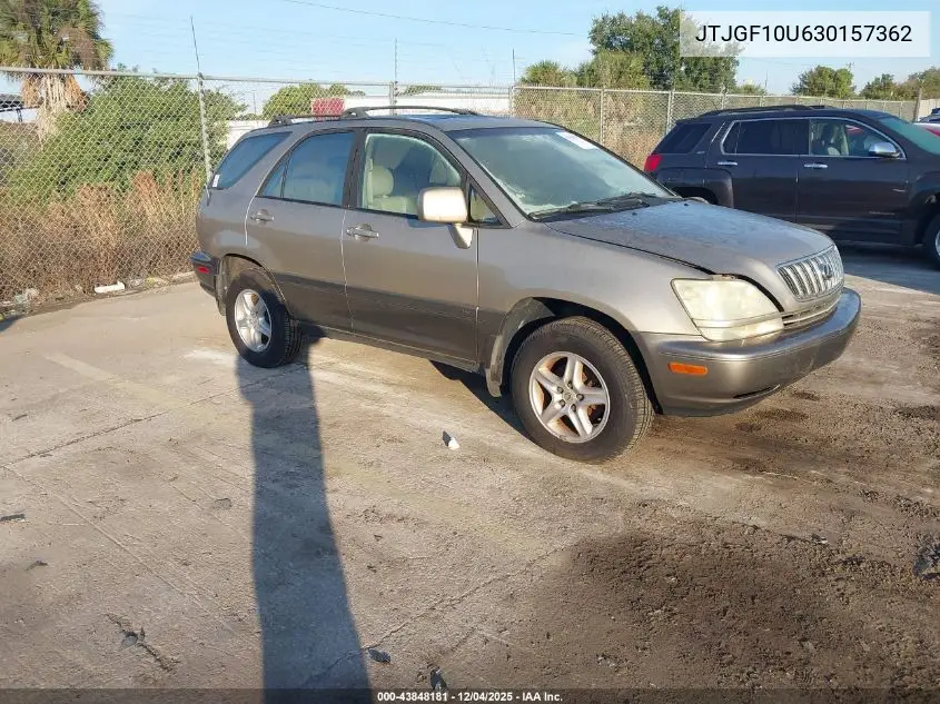 JTJGF10U630157362 2003 Lexus Rx 300